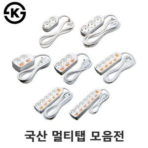 국산 멀티탭 접지 개별 동서 멀티탭 2구 3구 4구 5구 6구 멀티콘센트 개별스위치 멀티탭, A-접지, 1개