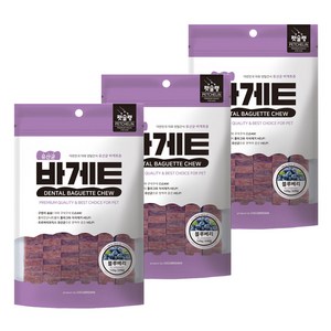 코코브라운 강아지 유산균 바게트츄, 블루베리, 120g, 3개