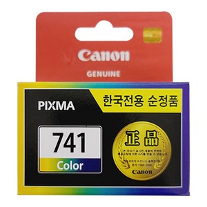 캐논정품PG-740검정 CL741칼라, 칼라, 1개