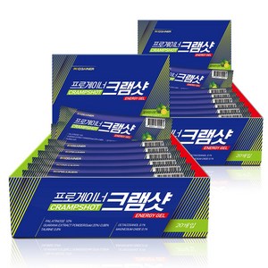 프로게이너 크램샷 2박스 40포 근육경련 쥐예방 에너지젤 러닝 자전거 라이딩 마라톤 등산 파워젤 그란폰도, 40개, 35g