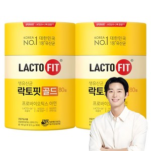 락토핏 생 유산균 골드, 160g, 2개