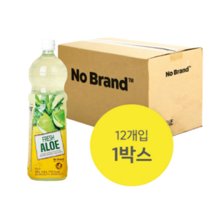 노브랜드 Fresh 알로에주스 1.5L 12입 1박스, 4개, 48개