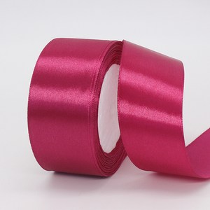 기본 새틴 공단 리본끈 40mm 22m, 28# 딥로즈