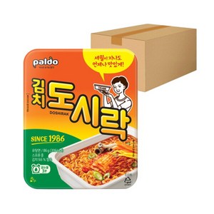 팔도도시락 김치 컵라면 86g, 24개