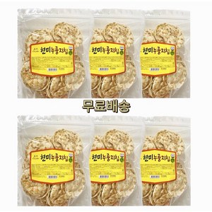 현미 누룽지칩 어르신 아기 건강 간식 200g, 6개