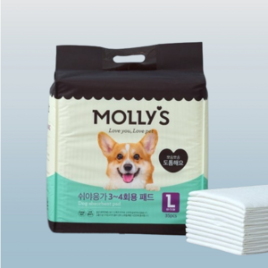 MOLLYS 몰리스 쉬야응가 3~4회용 패드 L 35매, 1개, 35개입