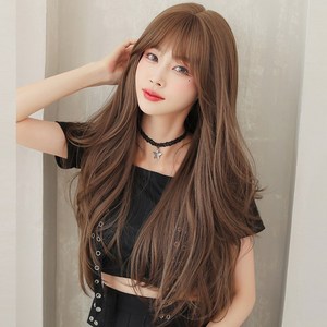 하이유니 에스텔라 웨이브펌 긴머리 가발 69cm + 가발액세서리 3종 셋트, 1세트, 쿨브라운