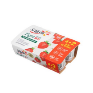 빙그레 요플레 딸기 라이트 요거트 유치원 어린이집 간식, 80g, 30개