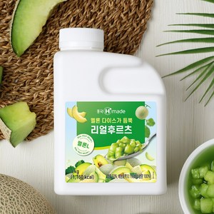 흥국 리얼후르츠멜론L 1kg x 2개 아이스박스 포장, 1kg x 2개 (1개입 x 2개)