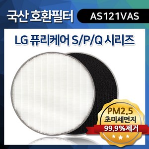 (필터친구) LG 퓨리케어 몽블랑 AS122VDS H13등급 국산필터, H13 프리미엄 헤파필터 1개, 1개