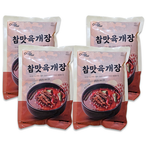 맛있는 즉석탕 참맛 육개장, 4개, 600g