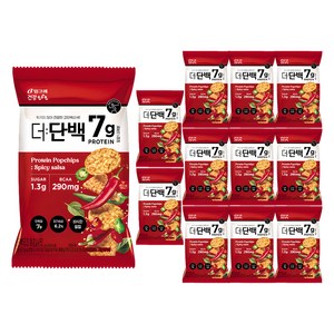 더단백 빙그레 건강tft 팝칩 매콤살사맛, 12개, 44g