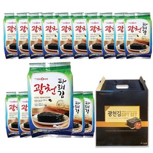 광천 김공장 파래식탁김 파래전장김 삼육식탁김 들기름 전장김 광천김 선물세트, 3.파래 식탁김 15g x 15봉(선물포장)