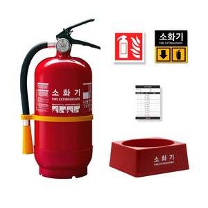 HSS소방 ABC 분말 소화기 3.3kg 소화기 받침대 점검표 SET 업소용 가정용 산업용 사무실용, 1개