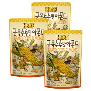 바프 군옥수수맛 아몬드, 120g, 3개