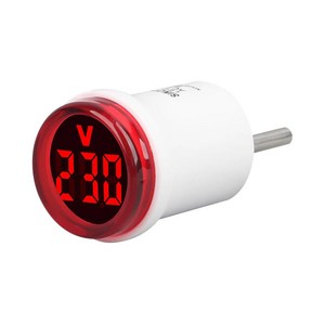 차량 전압 LED 디지털 디스플레이 계량기 30mm AC 230V 전압계 50 500V 볼트 측정기 EU 플러그 표시기 모니터, 1개