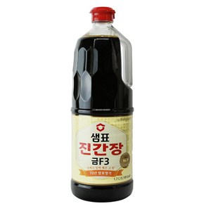 샘표 진간장 금 F3, 1.7L, 4개