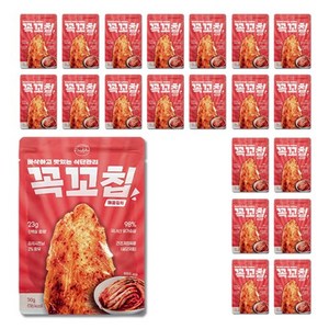 단슐랭 꼭꼬칩 매콤김치맛 닭가슴살칩 실온 보관 헬스닭가슴살, 30g, 21개