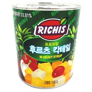 (주)동서 리치스 트로피칼 후르츠 칵테일, 3.062kg, 3개