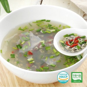 하동 직배송 100% 국내산 재첩국 300g HACCP 정옥재첩국, 5개