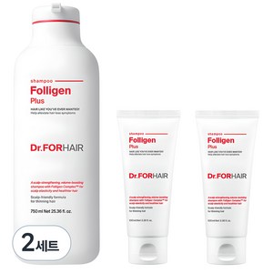 닥터포헤어 폴리젠 플러스 기능성 샴푸 750ml + 100ml x 2p 세트, 2세트