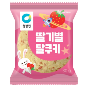 [얌얌마켓] 청정원 딸기별 달쿠키 900g(30gX30개)[아이스박스 포함], 30개, 30g