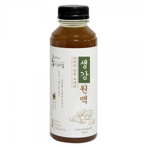 지리산 산청 국내산 생강차 생강청 생강원액, 1개, 350ml