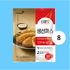 동원 더원잇 생선까스 1.2kg x 2개, 8개