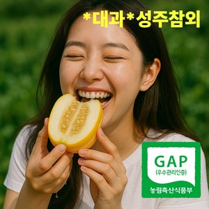 [살뜰장터] 고당도 산지직송 성주 꿀참외, 1박스, 2kg (대과 3~6과)