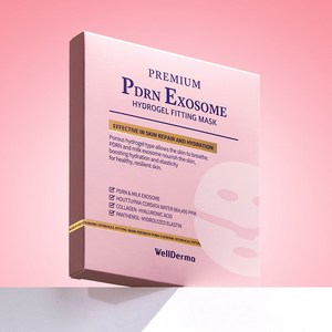[공식] 웰더마 프리미엄 PDRN 엑소좀 하이드로겔 피팅 마스크 1박스(4매입), 4개, 1개입