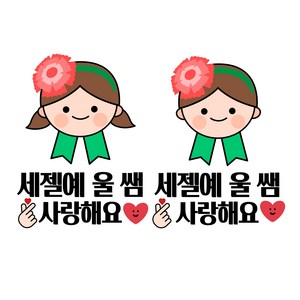 스승의날 스티커 어버이날 환갑 칠순 고희 간편부착 일회용 이벤트 의류스티커, 스승의날_3번세트