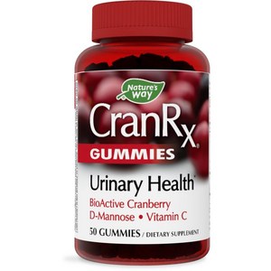 Nature's Way CranRx Cranberry Gummies Urinary Health* 50 Nature's Way CranRx 크랜베리 ​​구미 요로 건강* 50, 50정, 1개