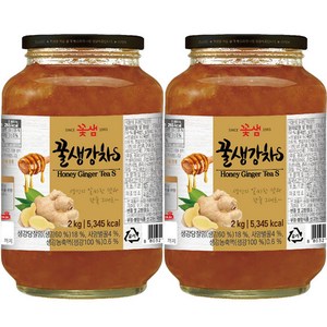 꽃샘 생강차S 2kg 2개세트, 1개입, 2개