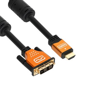 [강원전자] HDMI 2.0 to DVI-D 싱글 변환케이블 골드메탈 NM-HD03GZ [3m], 1개