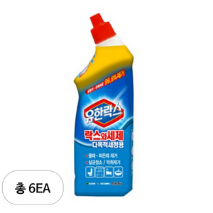 유한락스 락스와세제 다목적세정용, 755ml, 6개