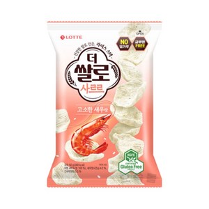 롯데웰푸드 더쌀로 사르르 고소한새우맛, 50g, 6개