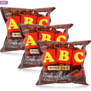 롯데웰푸드 ABC 초콜릿, 200g, 3개