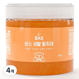 BAS 생활 오렌지 탈취제 본품, 397g, 4개