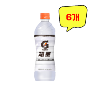 롯데칠성 게토레이 제로, 6개, 600ml