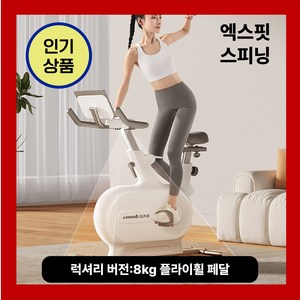 엑스핏 튼튼한 스피닝 실내자전거 가정용 사이클 홈트 무소음 플라이휠, 2. 럭셔리 버젼 / 8kg 플라이휠 페달