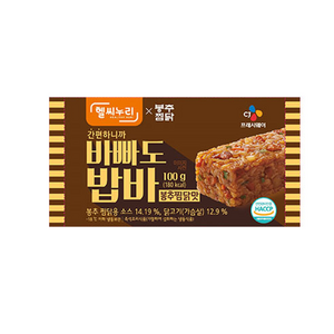 헬씨누리 바빠도 밥바 봉추찜닭맛 (100g 10개입), 10개, 100g