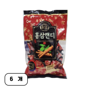 청우식품 고려홍삼캔디, 300g, 6개