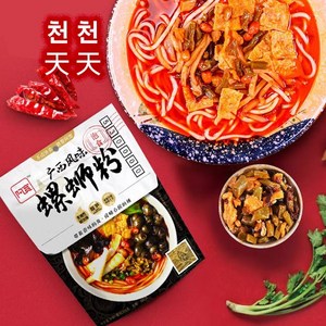 중국수입 뤄쓰펀 아콴 얼얼한 중국식 우렁이 쌀국수 380G, 1개