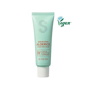 비더스킨 세범 제로 알로에라이스 비건 선크림 SPF 50+ PA++++ 50ml 1개