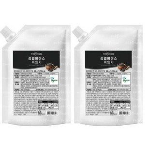 흥국F&B 리얼베이스 흑임자 600g, 종이박스 배송, 2개, 1L