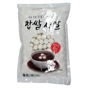 푸드마을 찹쌀새알 1kg 국산 찹쌀 81% 새알심, 1개