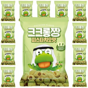 달콤 고소 짱구과자 크크롱짱 피스타치오맛, 12개, 90g