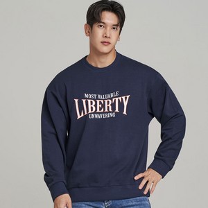 업클라스 세미 오버핏 LIBERTY 특양면 맨투맨 a4109