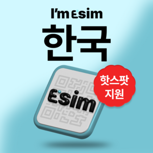 한국 무제한 데이터 esim 이심, 10일, 매일1G후 속도제한 무제한, 1개