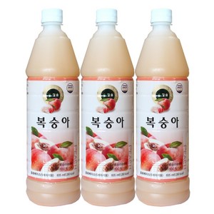 청솔 복숭아원액 835ml, 3개